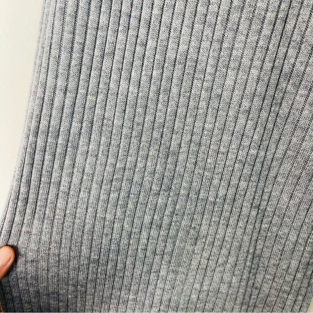 NWT The Drop grey ribbed knit stretchy wide leg Catalina pants XS - Picture 4 of 7